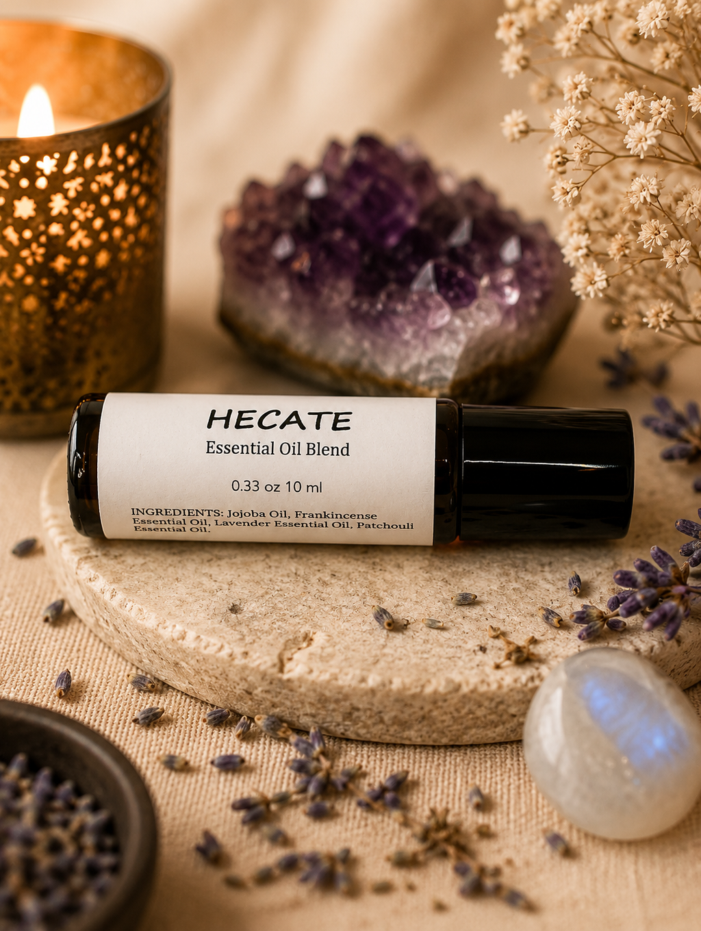 Hecate Ritual Roller Blend | Goddess-Inspired Anointing Oil for Protection, Intuition & Devotion 🌙🗝️✨