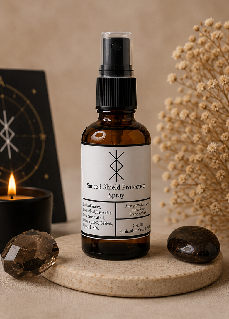 Sacred Shield Protection Spray | Energy Cleansing & Aura Protection Mist | Soul Practitioner Shop