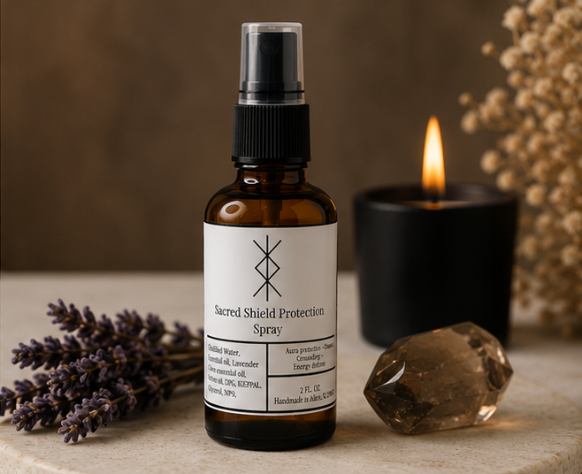 Sacred Shield Protection Spray | Energy Cleansing & Aura Protection Mist | Soul Practitioner Shop